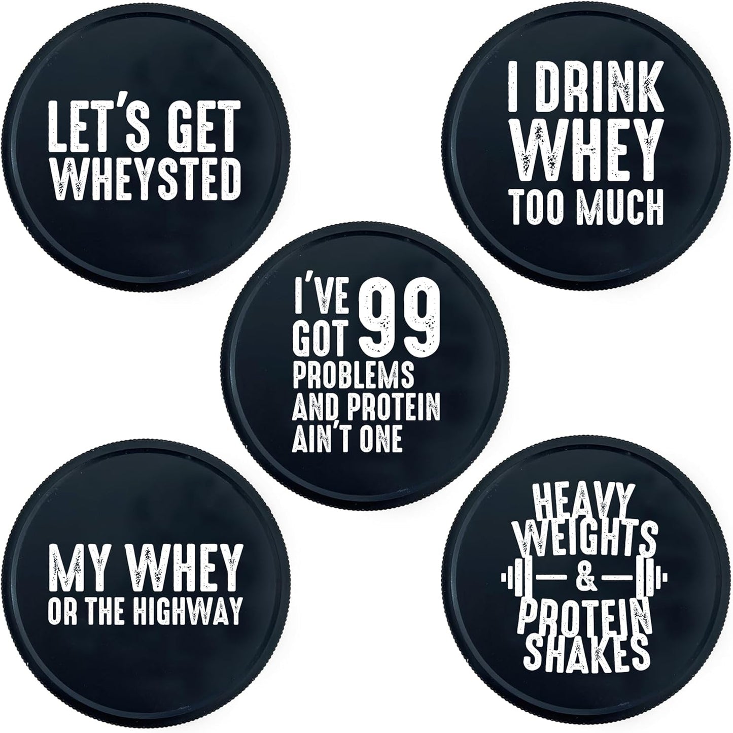4-Pack Shaker Bottles with Agitator + 5-Pack Protein Funnels Bundle - BPA-Free & Dishwasher Safe, GOMOYO Fitness