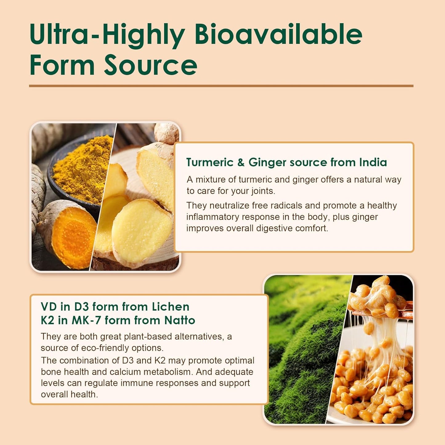 4 Pack Turmeric Ginger and Moringa Gummies for Wellness Support