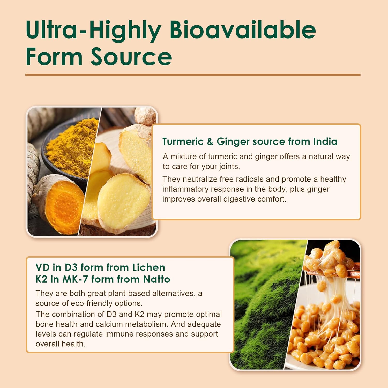 4 Pack Turmeric Ginger and Moringa Gummies for Wellness Support