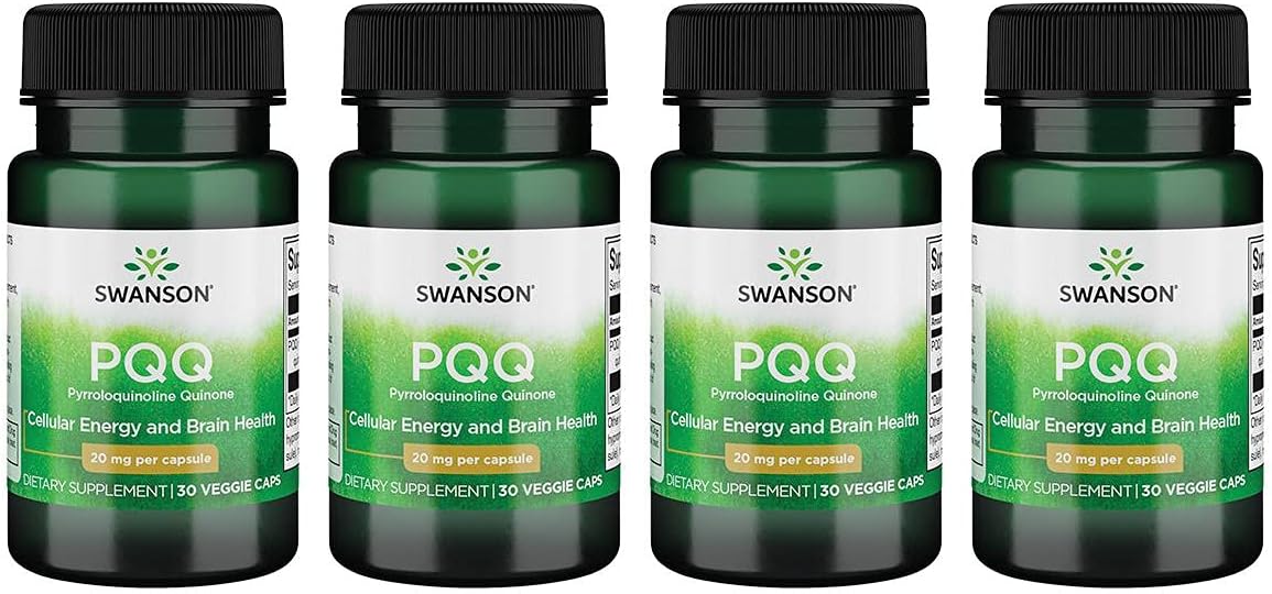 4 Packs Swanson Ultra Pqq Pyrroloquinoline Quinone 20mg 30 Veggie Capsules