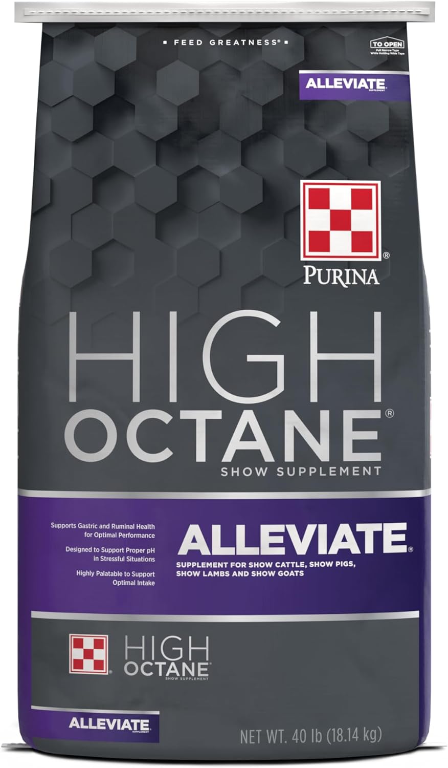 40 lb Purina® High Octane® Alleviate® Gastric Support Supplement - Premium Formula for Digestive Health