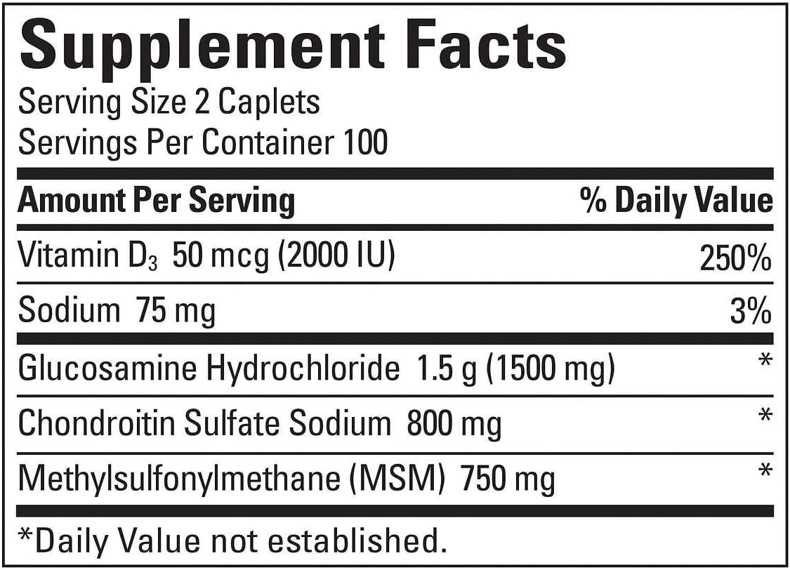 400 Caplets Nature Made TripleFlex with Glucosamine, Chondroitin, and MSM - 2 Bottles