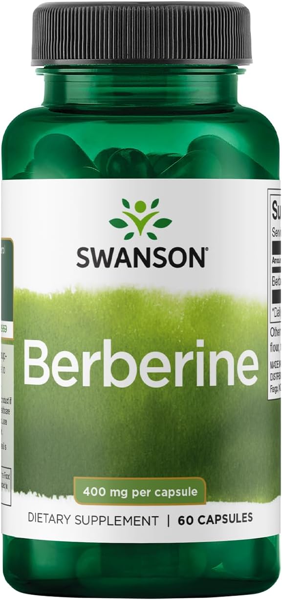 400 mg Berberine HCl Capsules for Overall Wellness - 60 Count by Swanson