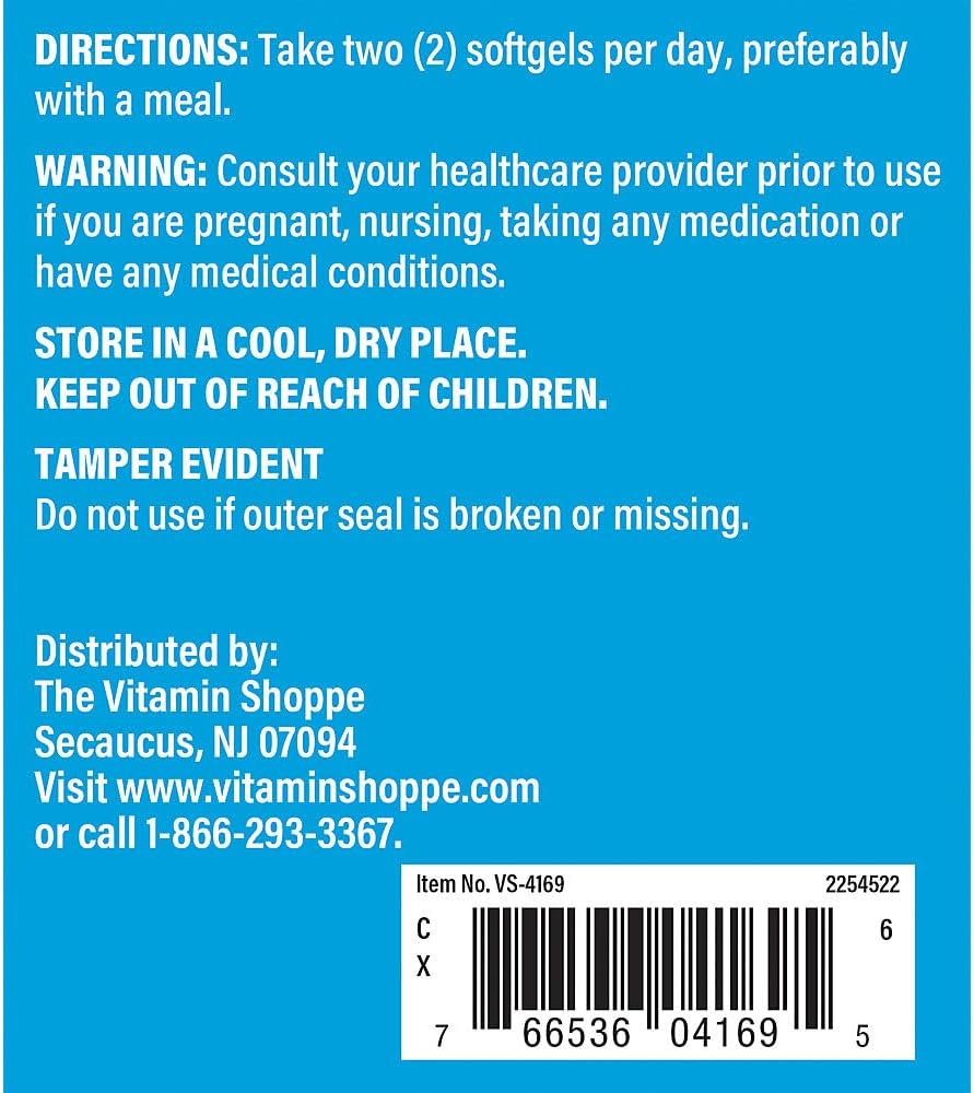 400 MG Magnesium Glycinate Softgels for Energy & Heart Health - 120 Count