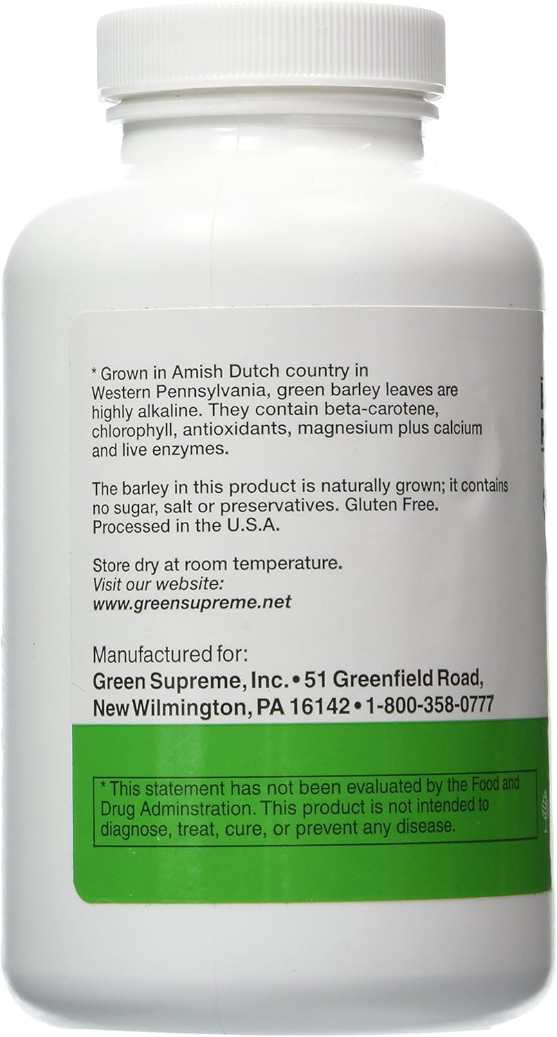 400 Tablets of Green Supreme Barley Power - Boost Your Health with Green Barley Supplements