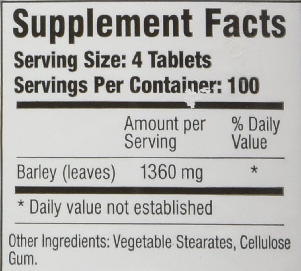 400 Tablets of Green Supreme Barley Power - Boost Your Health with Green Barley Supplements