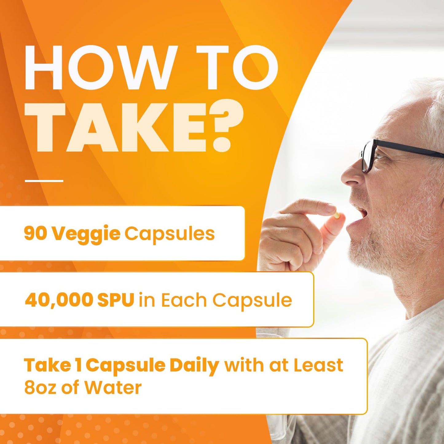 40,000 SPU Serrapeptase Capsules for Sinus Health - Non-GMO Vegan Supplement