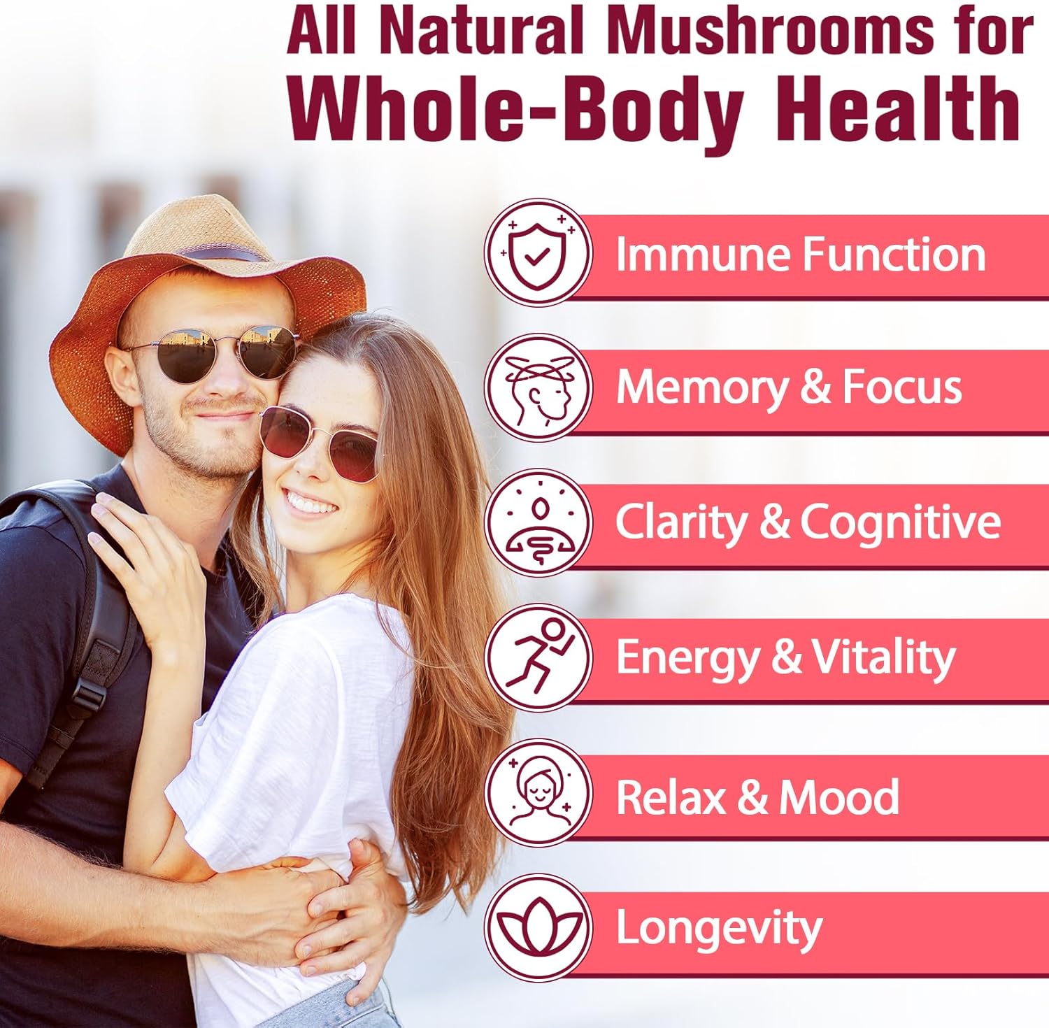 4000mg Dmeisy Sublingual Mushroom Complex Supplement - 18-in-1 Lions Mane, Reishi, Turkey Tail & More for Memory, Focus, Energy, Mood, Immunity - 60 Tablets