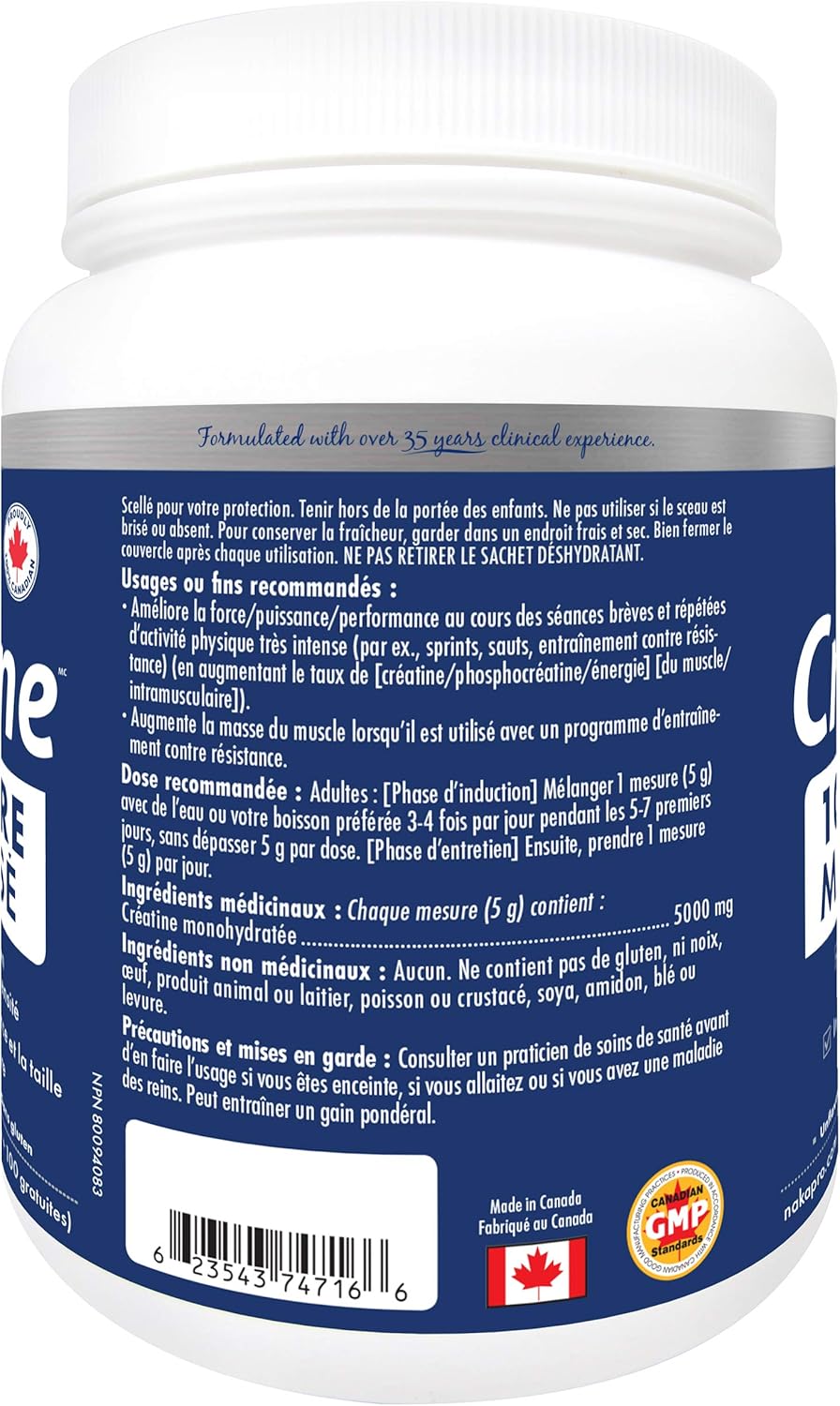 400g NAKA Creatine Powder - 100% Pure Micronized Supplement for Muscle Growth, Strength, Energy, and Athletic Performance