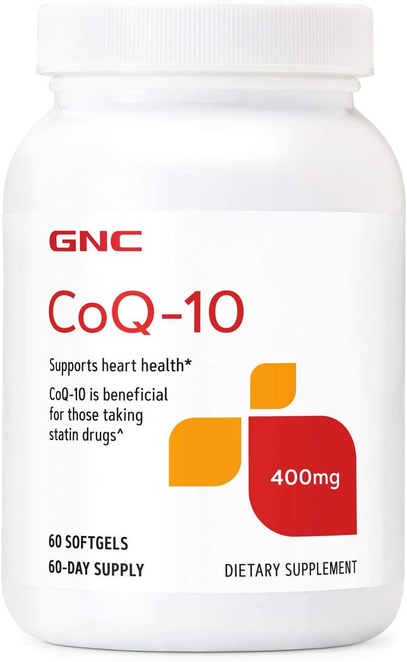 400mg GNC CoQ-10 Capsules for Heart Health - 60 Count