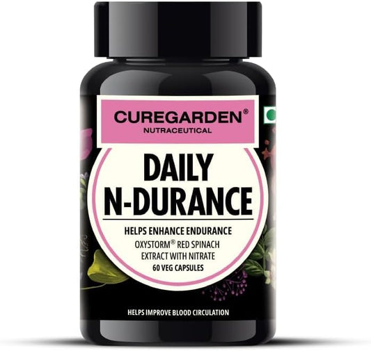 400mg Red Spinach Nitrate Extract Supplement - 60 Vegetarian Capsules by Ken Daily N-Durance