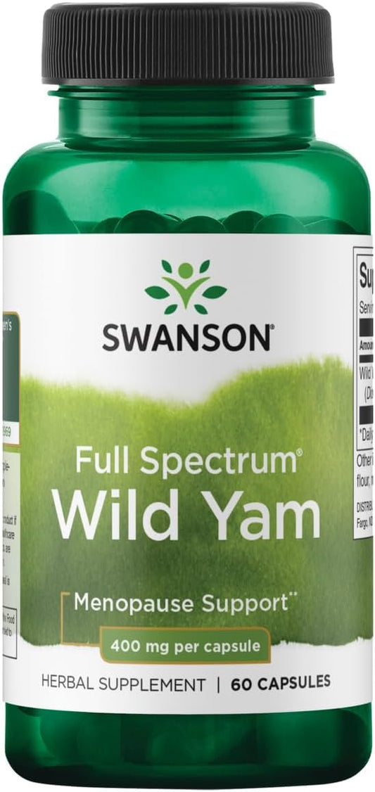 400mg Swanson Full Spectrum Wild Yam Capsules - 60 Count
