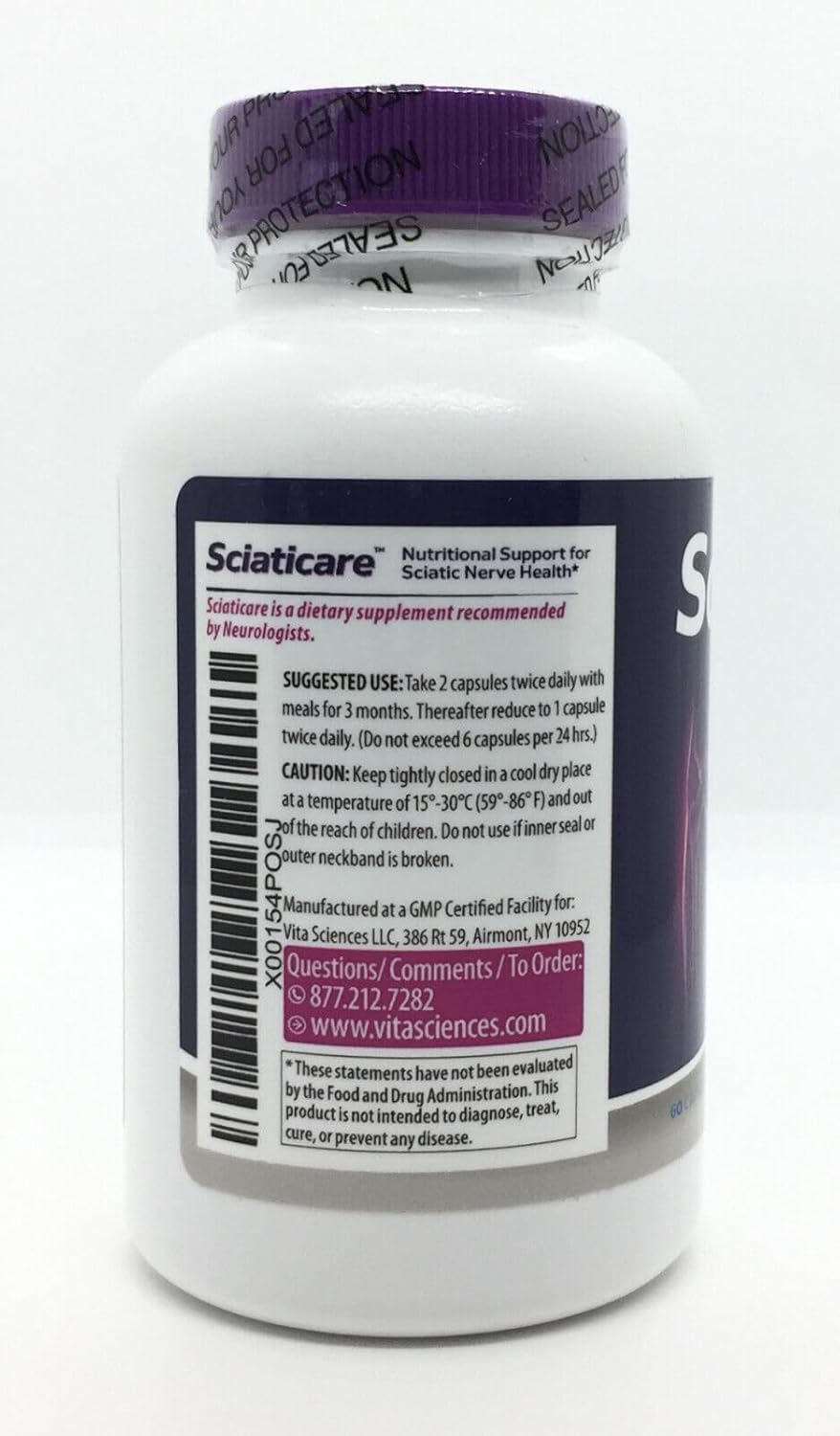 40X Strength Sciaticare Nerve Soothing Supplement with Natural R-ALA for Lower Lumbar Pain