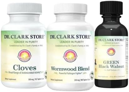 Intestine Support & Cleanse Kit with Original Green Tincture - Maintain Optimal Intestinal Function - Vegetarian Capsules