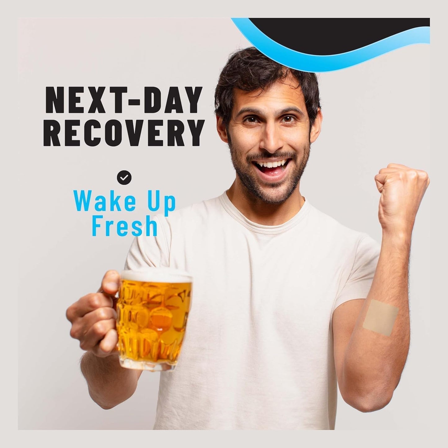 42 Tolevita After-Party Hangover Patches with Vitamin-Infused Recovery Support for Pre-Drinking - Natural Energy Boost & Hydration