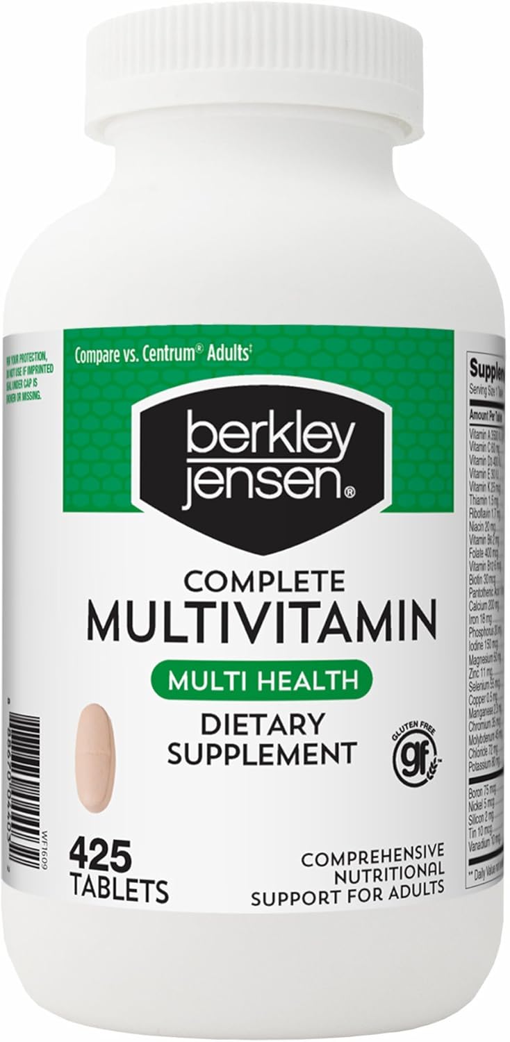 425 ct. Berkley Jensen Adult Multivitamin Tablets for Daily Nutrition Support