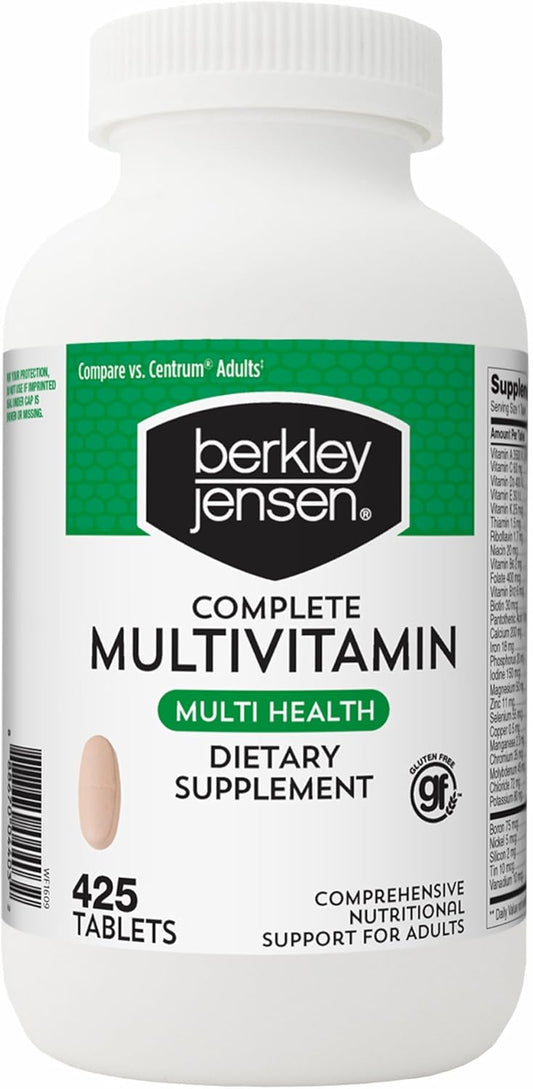 425 ct. Berkley Jensen Adult Multivitamin Tablets for Daily Nutrition Support