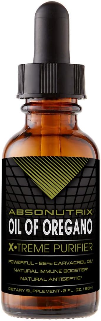 43 mg Absonutrix Oil of Oregano with 85% Carvacrol Oil - High Bioavailability, Quick Absorption - 540 Servings, 2 Oz Bottle - Potent, Cruelty-Free, Third-Party Tested, Non-GMO - Made in USA