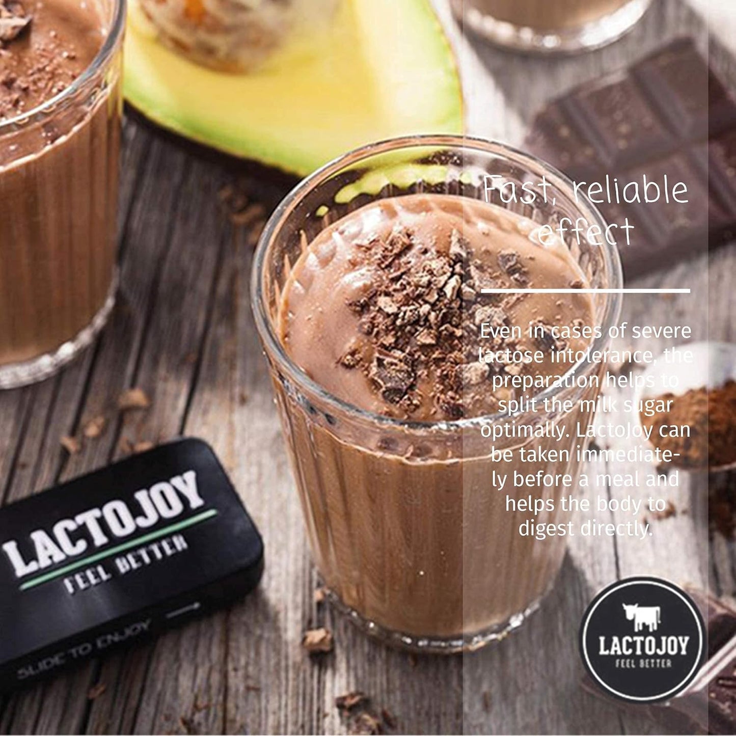 45-Pc. LactoJoy Lactase Pills Bundle with Refill Pack - Powerful Enzymes for Lactose Intolerance - Ultra Pure Digestive Aid - No Silicon Dioxide or Artificial Flavors