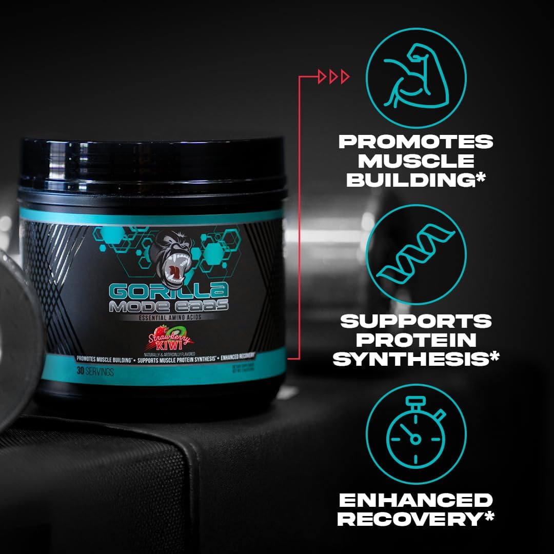 453g Gorilla Mind Essential Amino Acids - Muscle Building and Recovery Support for Pre, Intra, or Post-Workout (Jungle Juice Flavored)