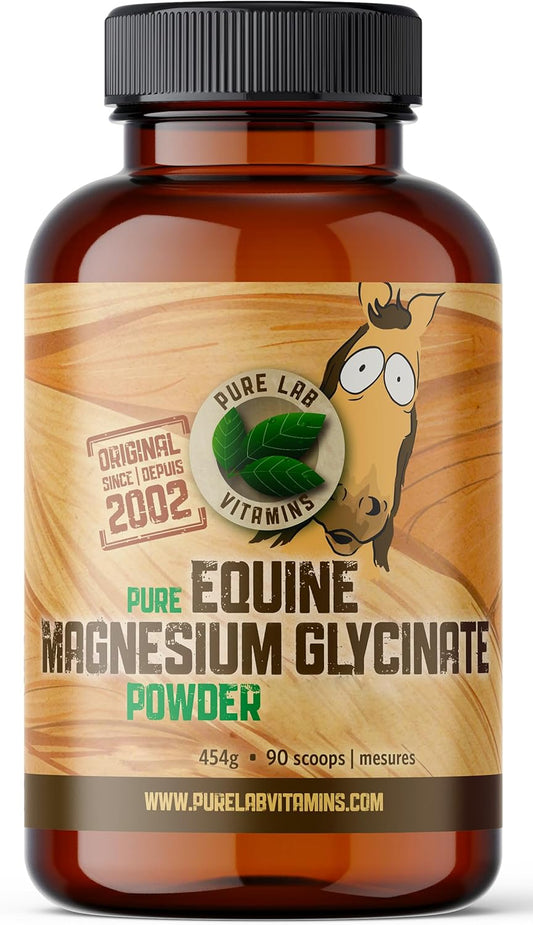 454 g Pure Lab Vitamins Equine Magnesium Glycinate Powder - Canadian Made
