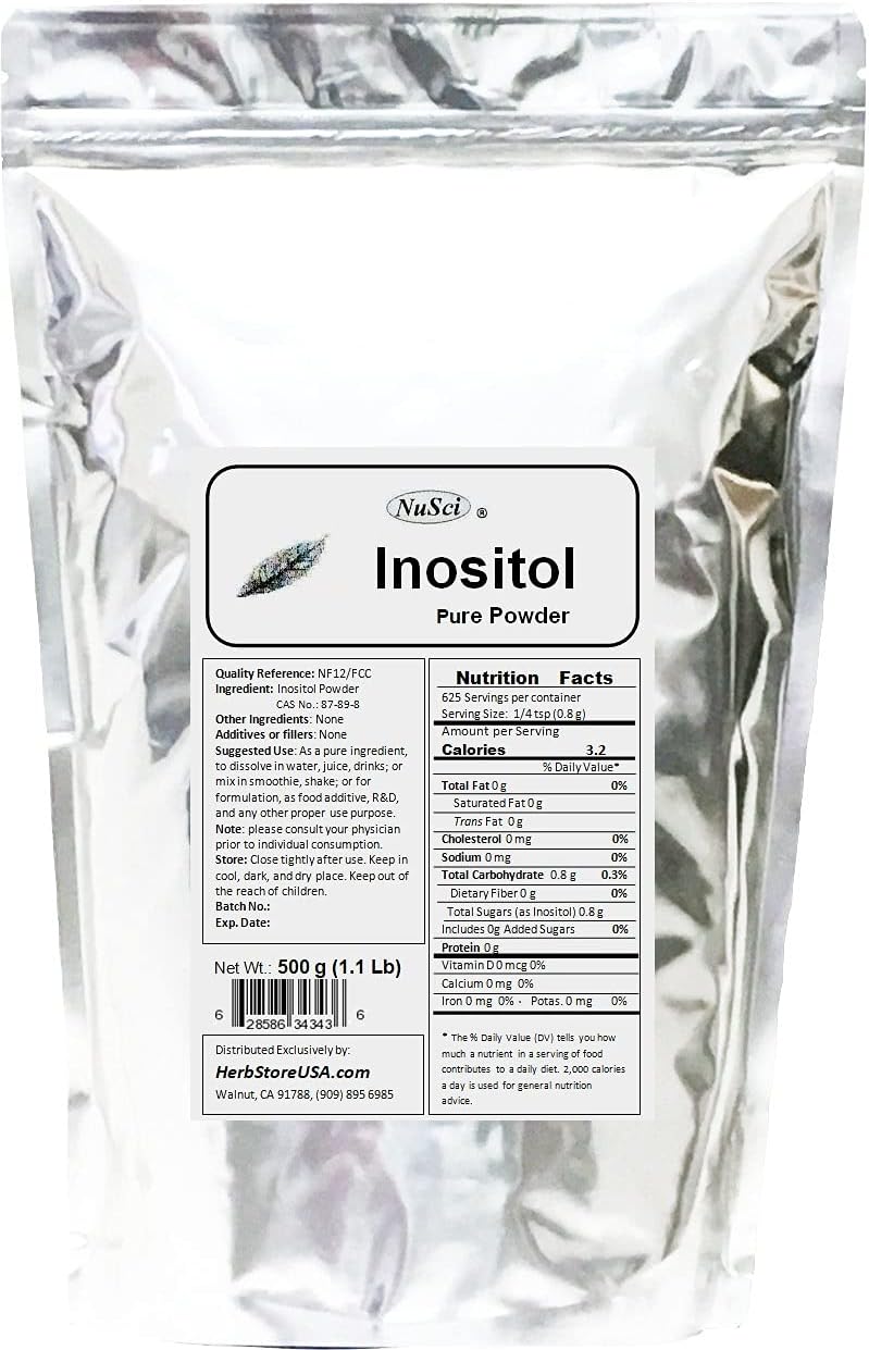 4540g Inositol Bulk Pure Powder Meeting NF12 & FCC Quality Standards