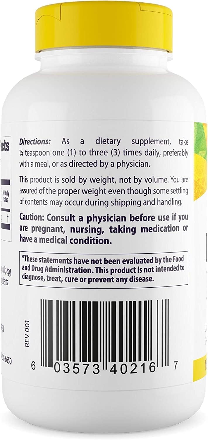 454g Healthy Origins Inositol Powder for Skin, Hair & Nails - B8 Vitamin Supplement - B Complex - Vegan, Non-GMO, Gluten-Free - 16 Oz