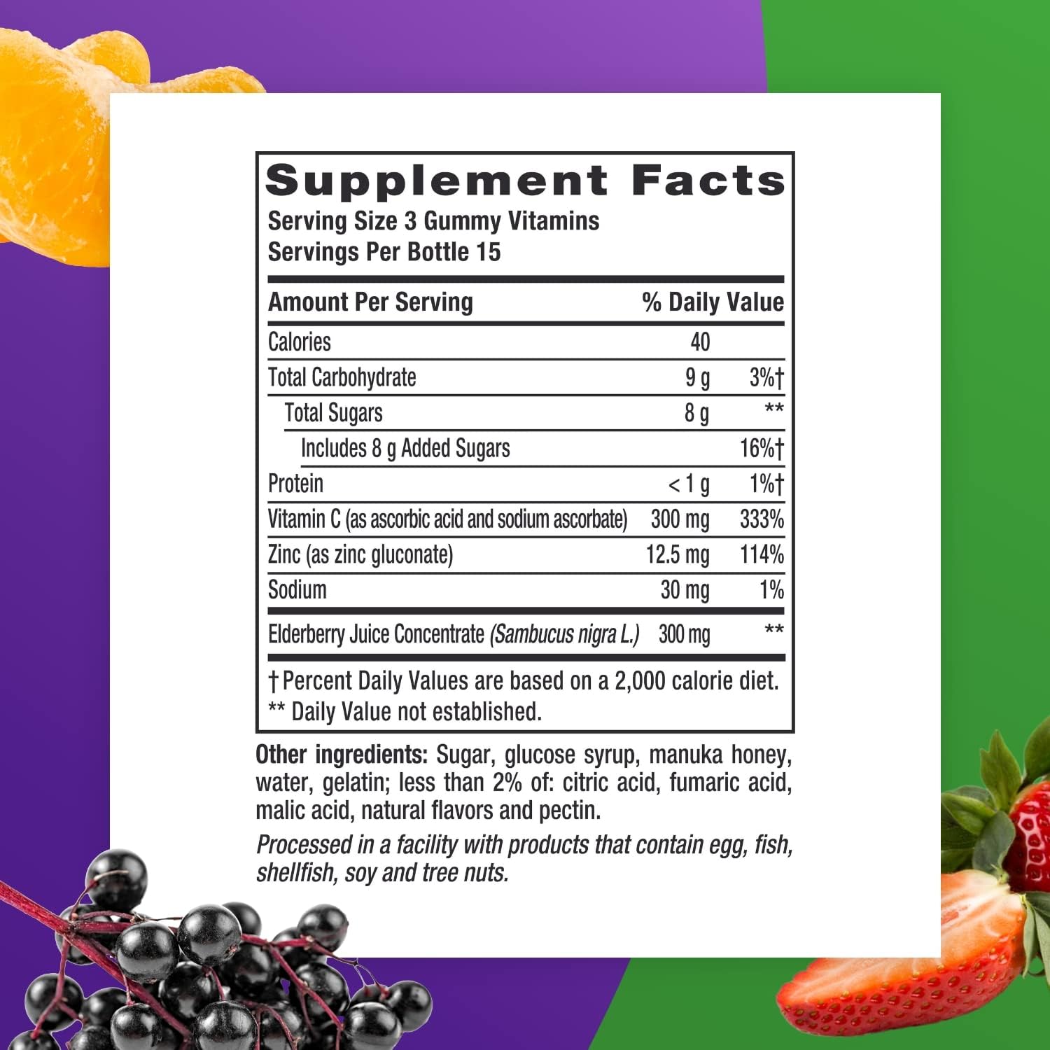 45ct Vitafusion Super Immune Support Gummy Vitamins for Daily Health Boost