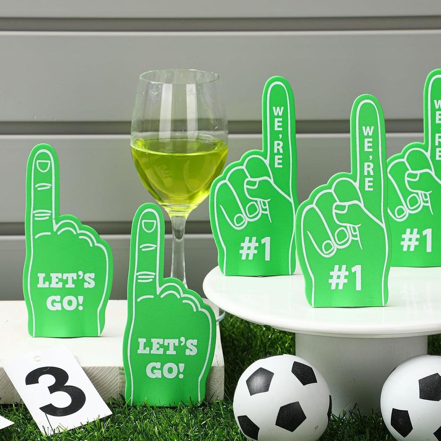 48-Piece Sport Party Favors Fan Foam Finger Set for Basketball Baseball Football Soccer Team Cheerleaders