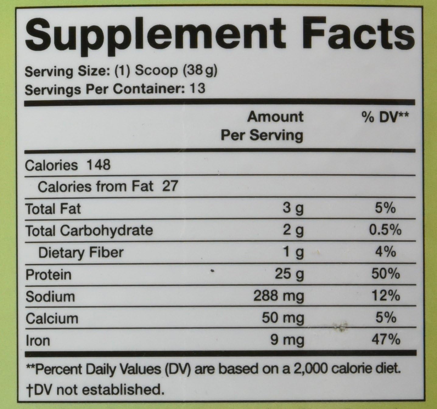 494g Vanilla Pea Protein Powder - 13 Servings by Olympian Labs
