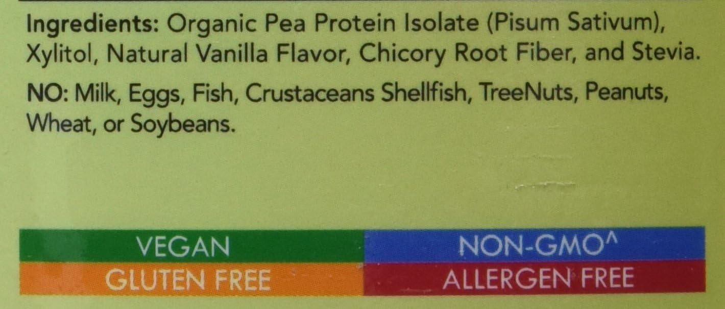 494g Vanilla Pea Protein Powder - 13 Servings by Olympian Labs