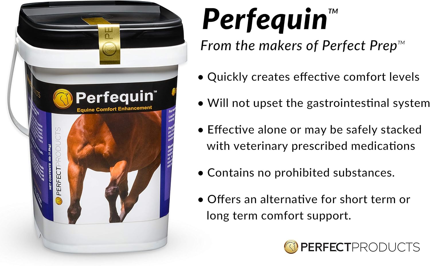 4lb Perfequin™ Comfort Powder - Perfect for Equine Comfort and Relief