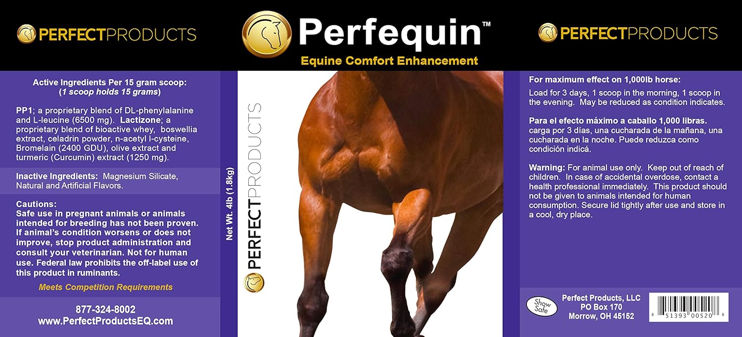 4lb Perfequin™ Comfort Powder - Perfect for Equine Comfort and Relief