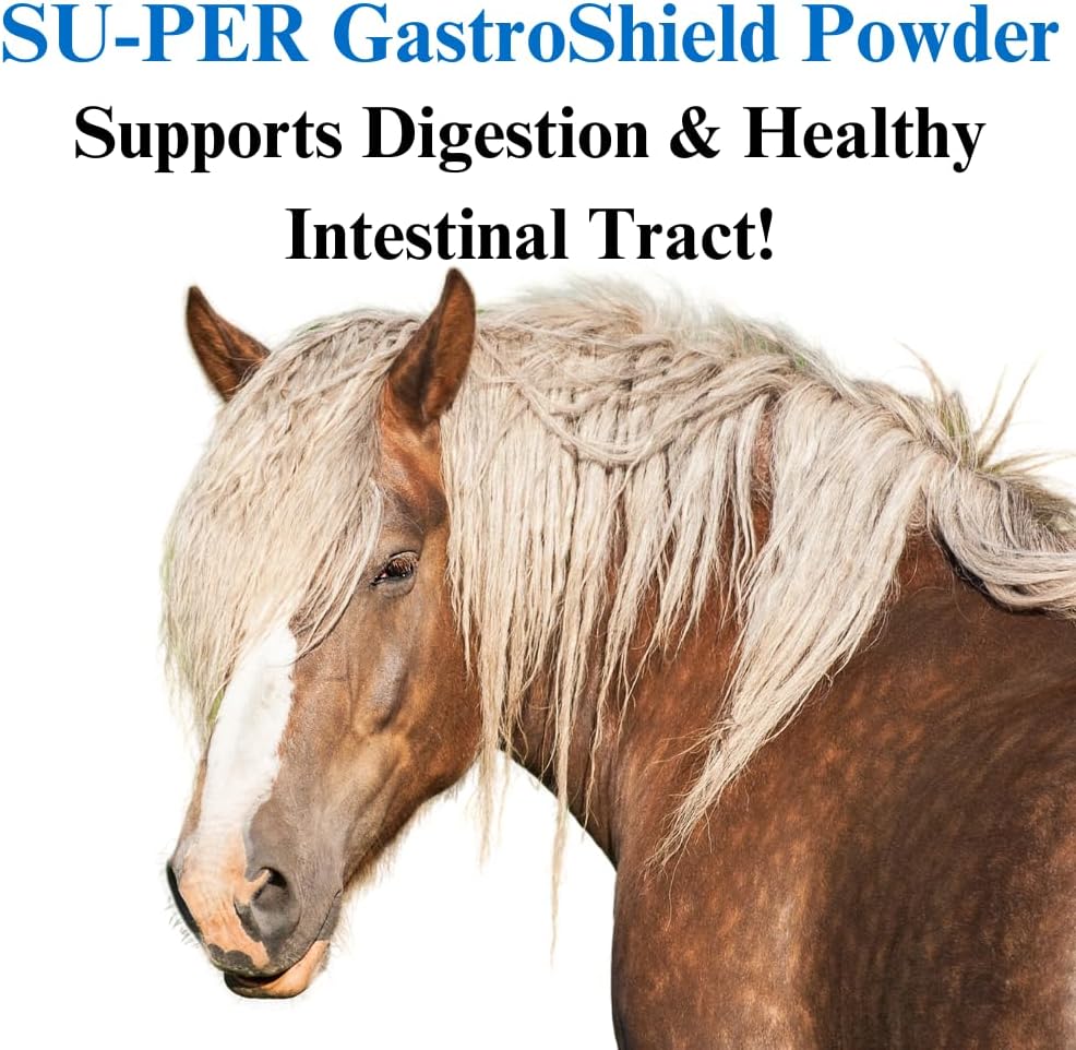 4lb SU-PER GastroShield Equine Probiotics Powder for Horse Digestion & Gastric Health - 2 Month Supply