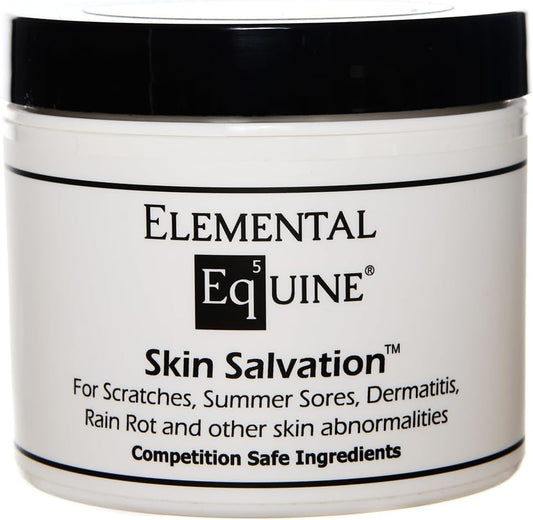 4oz Elemental Equine Skin Salve for Horses - Treats Scratches, Mud Fever, Dermatitis, and More
