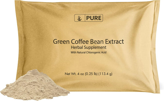 4oz Gluten-Free Green Coffee Bean Extract from Pure Original Unroasted Ingredients