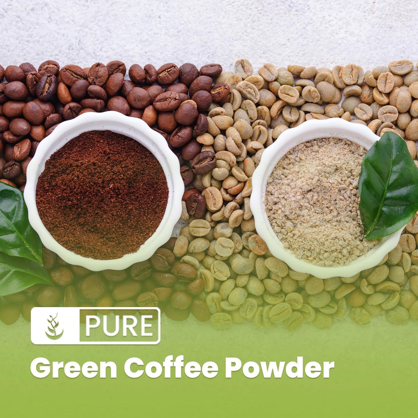 4oz Gluten-Free Green Coffee Bean Extract from Pure Original Unroasted Ingredients