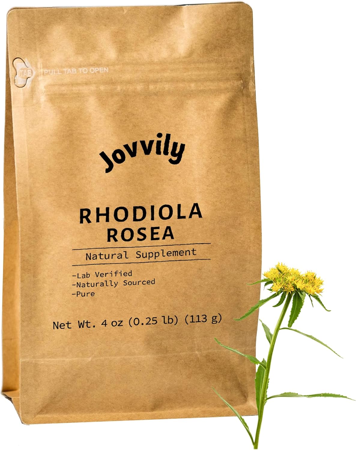 4oz Jovvily Rhodiola Rosea Powder: Non-GMO Natural Supplement from Golden Root