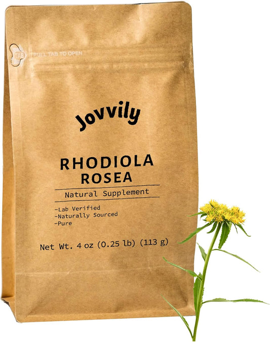 4oz Jovvily Rhodiola Rosea Powder: Non-GMO Natural Supplement from Golden Root