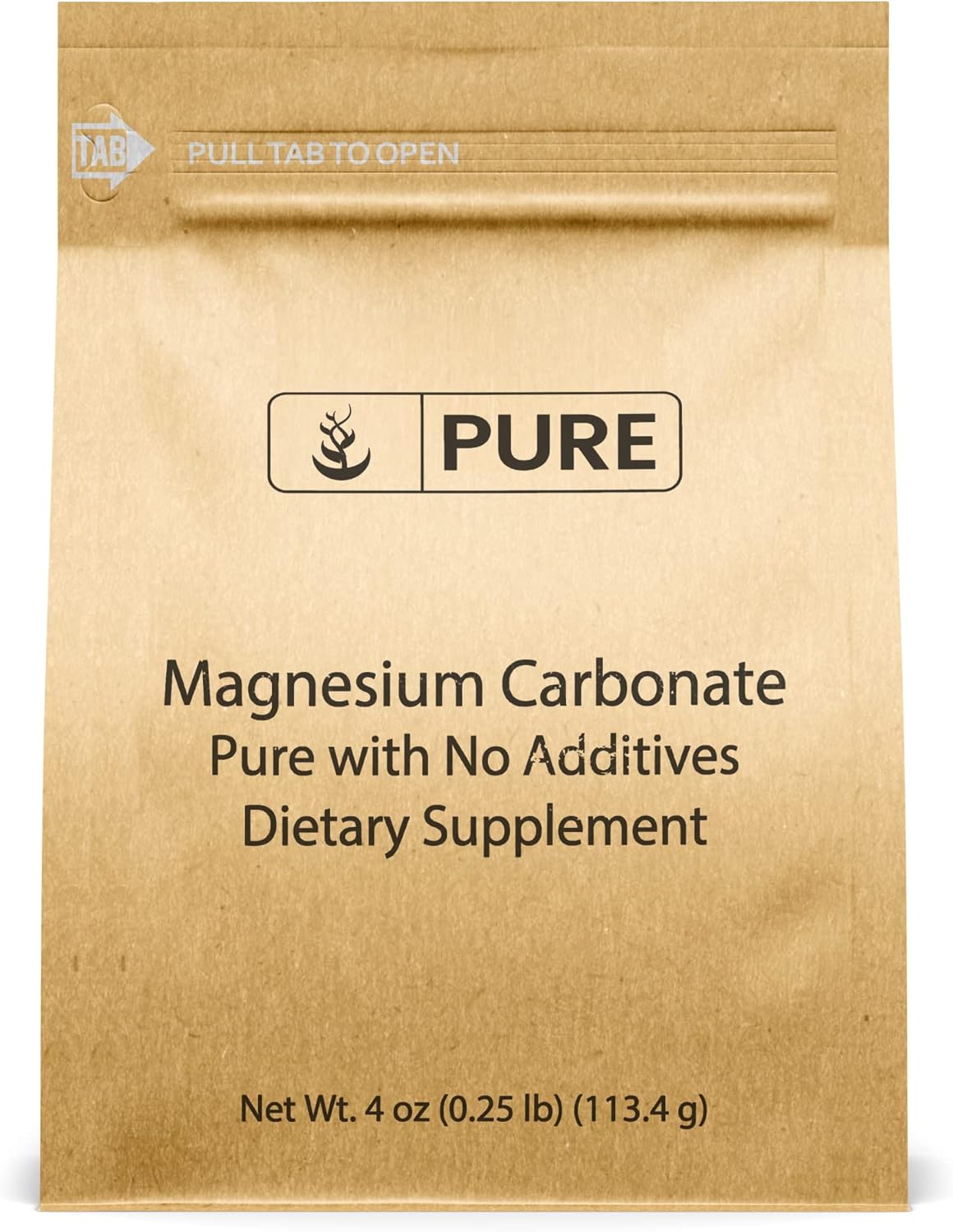 4oz Non-GMO Magnesium Carbonate Supplement with Pure Ingredients for Multiple Uses