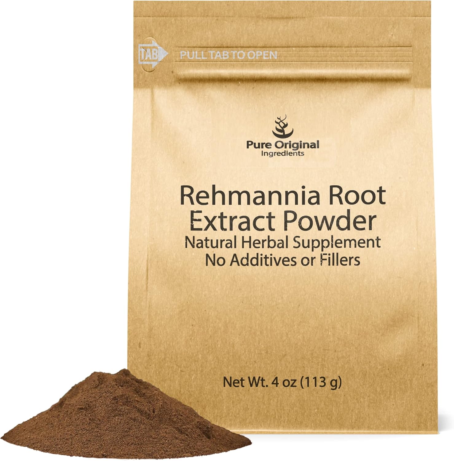 4oz Non-GMO Rehmannia Root Extract Powder - Chinese Foxglove Herbal Supplement