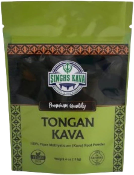 4oz of Premium Quality Tongan Kava by SINGHS - High-Quality Kava Root Supplement