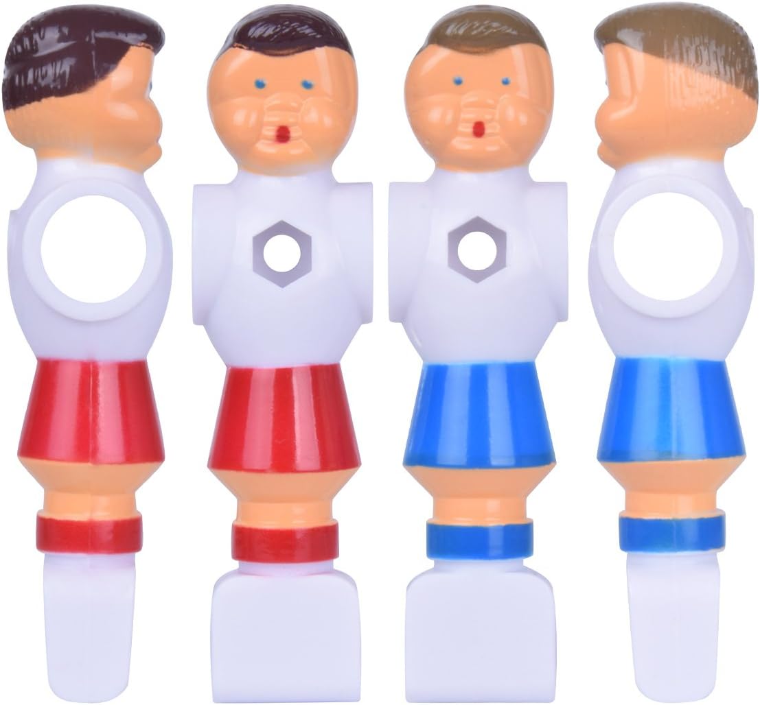 4Pcs Rod Foosball Soccer Table Football Men Player Replacement Parts in Red and Blue Color