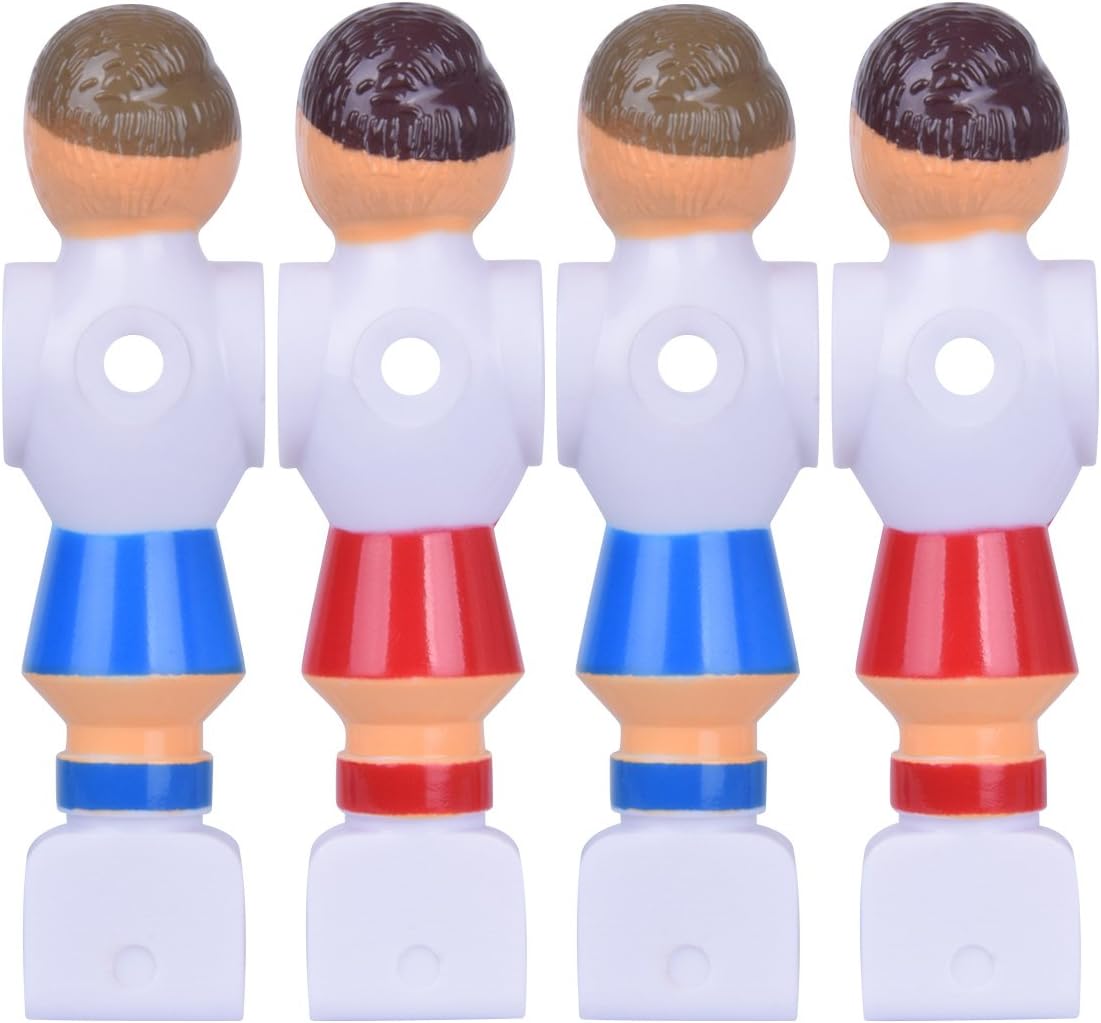4Pcs Rod Foosball Soccer Table Football Men Player Replacement Parts in Red and Blue Color