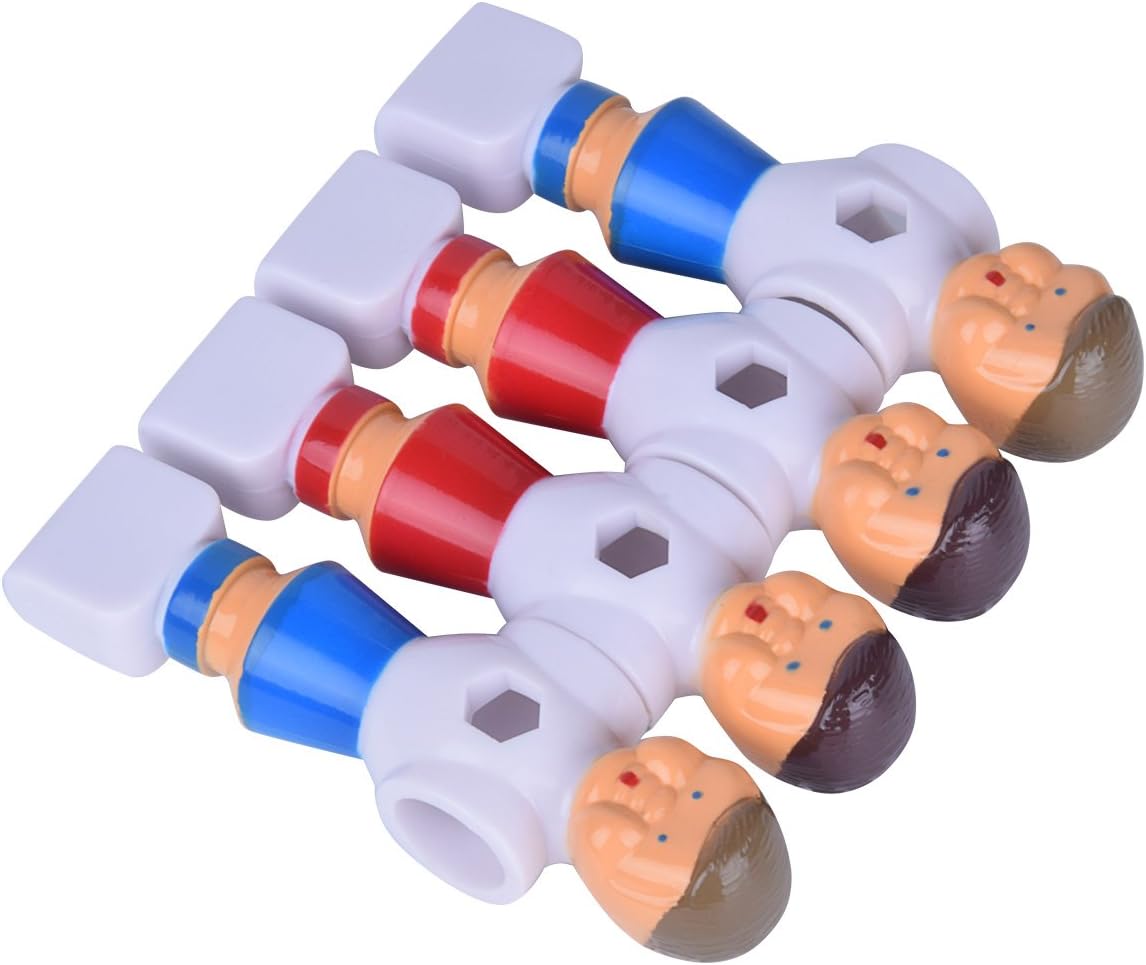 4Pcs Rod Foosball Soccer Table Football Men Player Replacement Parts in Red and Blue Color