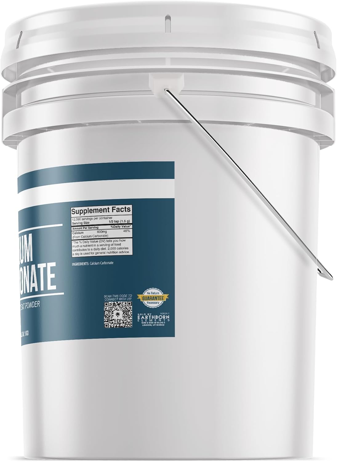 5 Gallon Calcium Carbonate Powder - Natural Limestone Powder for Toothpaste