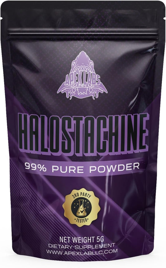 5 Grams of Apex Labs Halostachine Powder Supplement | Nootropic Energy Agent | Non-GMO, Gluten Free | Made in USA