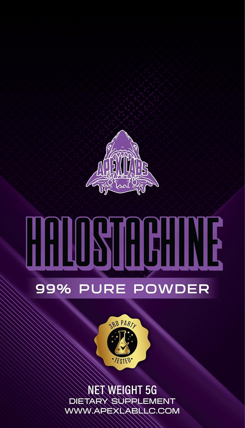 5 Grams of Apex Labs Halostachine Powder Supplement | Nootropic Energy Agent | Non-GMO, Gluten Free | Made in USA