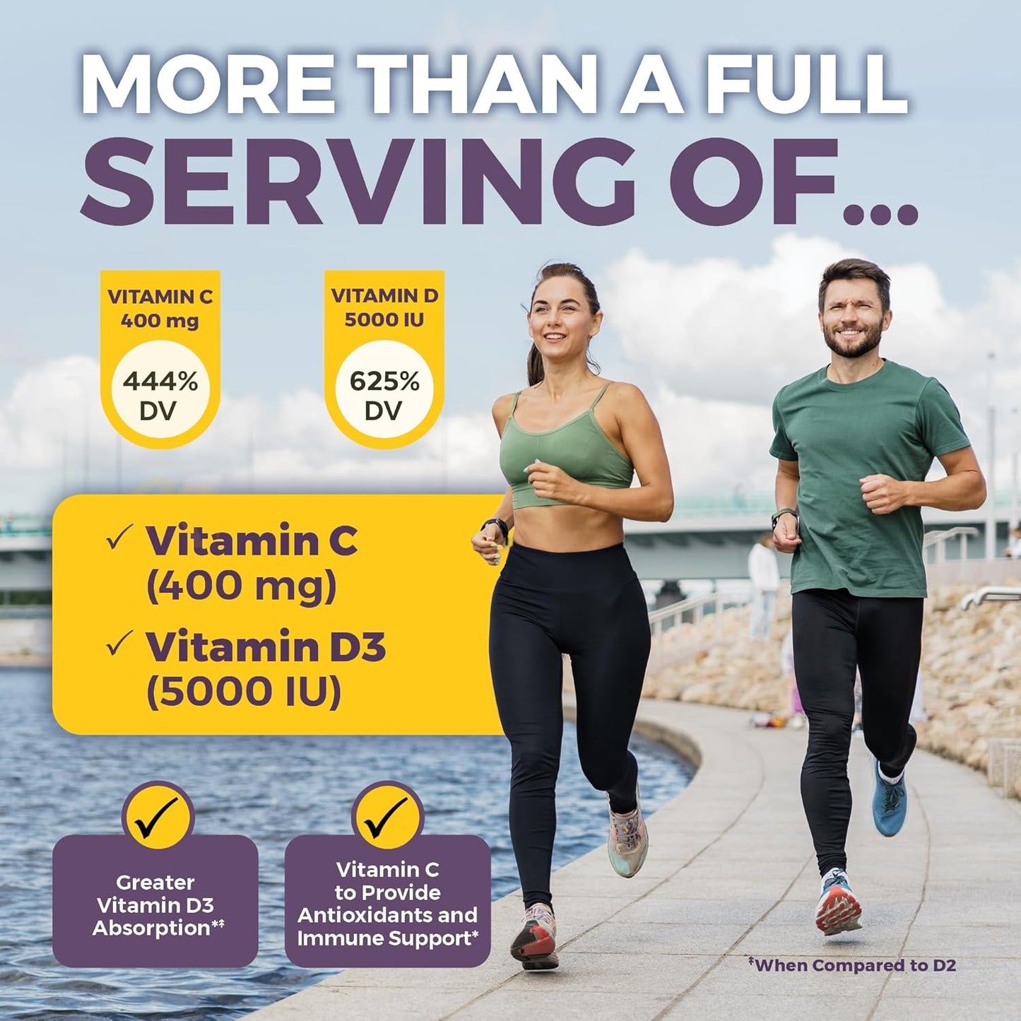 5-in-1 Elderberry Capsules with Vitamin C, Zinc, and D3 for Immune Support by Viva Naturals