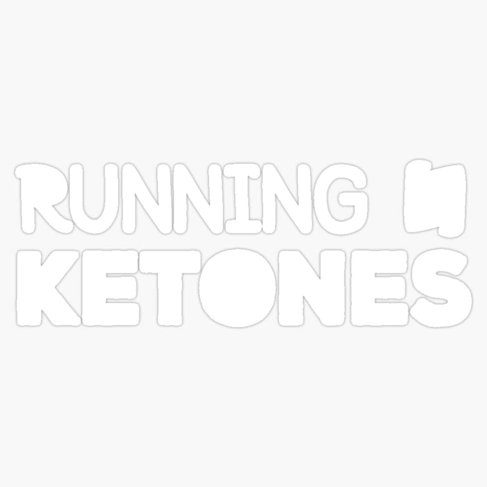 5" Keto Diet Gym Workout Magnet Vinyl Sticker - American Made Magnet Running on Ketones